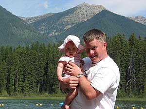 Abbie and I at the beautiful Holland Lake