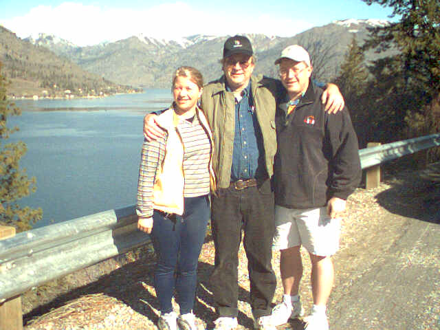 Dad and his chillin's at Lake Chelan.