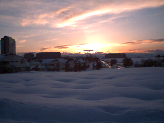 Snowy Denver.